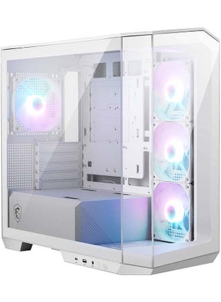 MAG PANO M100R PZ Micro ATX Gaming Case, 270° Pano Temp Glass Panel, 4* aRGB Fans & Up to 360mm AIO, 1x 2.5"/3.5 Drive Bay, Support Back-Connect Motherboard, USB-/ USB-A| 306-7G24W21-809 White - pnsku/N70060115V/45/_/1712299754/4181eeda-2e0a-44f1-8d16-5a6c80a81370