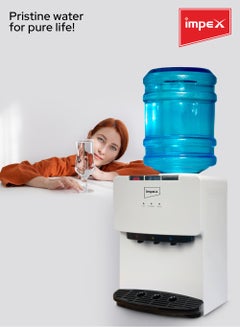 Impex Water Dispenser With 3 Temperature Settings Table Top Stainless Steel Tank WD 3903B White  - Image 3