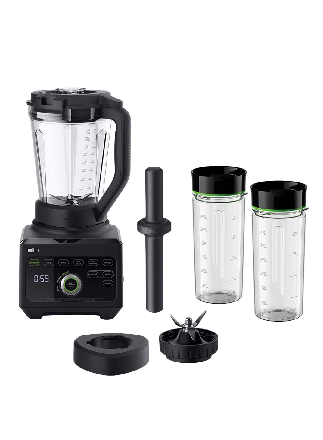 BRAUN Power Blend 9 Jug Blender 1600 W JB 9042 Black 