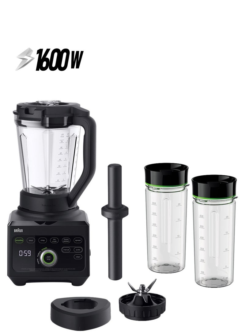 BRAUN Power Blend 9 Jug Blender 1600 W JB 9042 Black  - Image 1