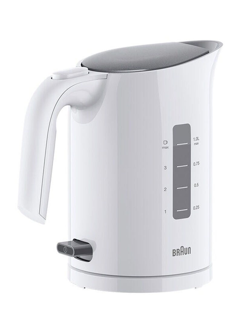BRAUN PurEase Water Kettle, Fast boiling, 3-Ways protection 1 L 2200 W WK 3000 WH White  - Image 2