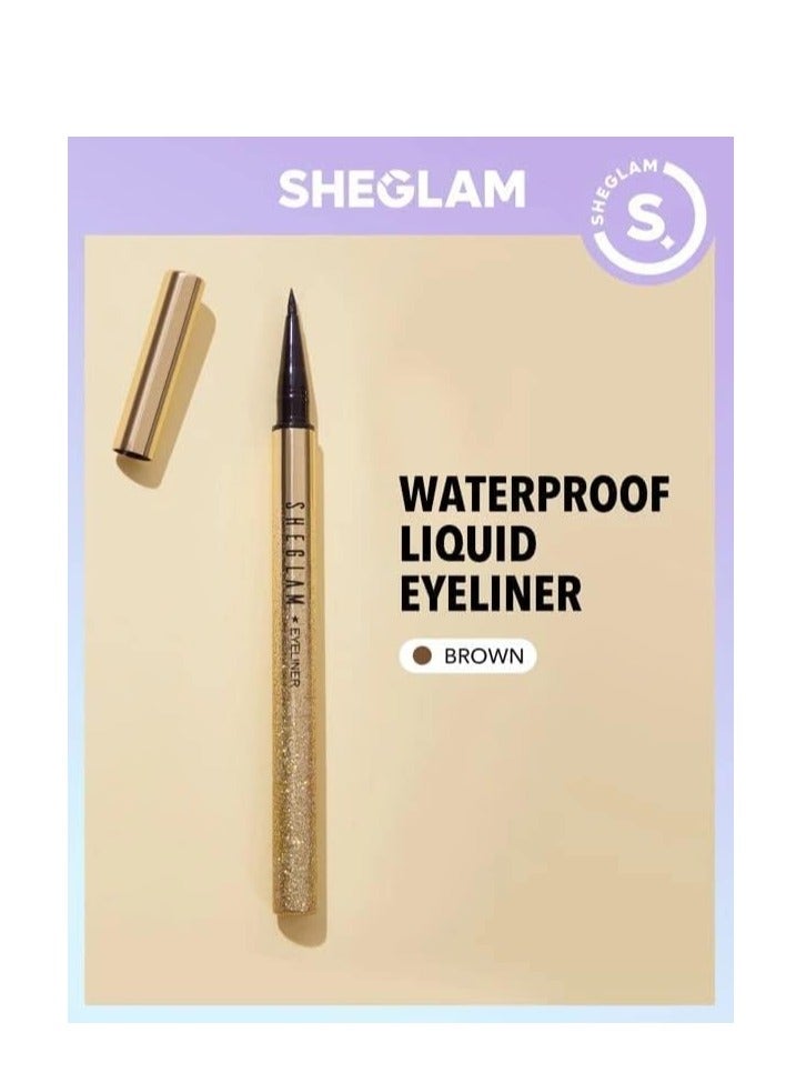 Line And Define Waterproof Liquid Eyeliner - Brown