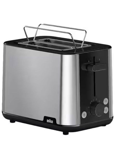 PurShine Toaster, 8 browning settings, auto shut-off, BPA free 900 W HT 1510 BK Black