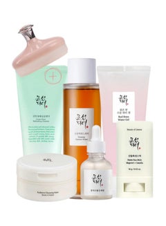 Beauty of Joseon Complete Harmony Collection For Vibrant Skin Cleansing Balm Cleansing Foam Essence Water Glow Deep Serum Red Bean Water Gel Sunscreen Matte Sun Stick 420grams  - Image 1