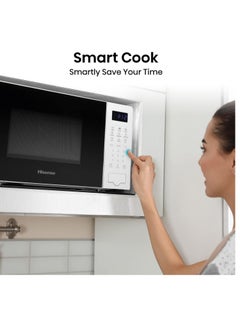 Hisense Digital Solo Microwave Oven  Automatic Defrost, 9 Auto Cook Menus, Clock & Timer, Easy Clean 20 L 700 W H20MOWS4 White  - Image 3