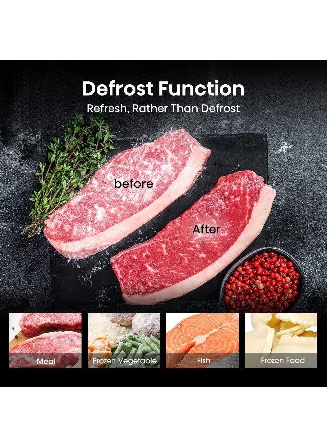 هايسنس فرن ميكروويف رقمي منفرد، تذويب تلقائي للثلج، 9 قوائم طهي تلقائية، ساعة ومؤقت، سهل التنظيف - Image 5