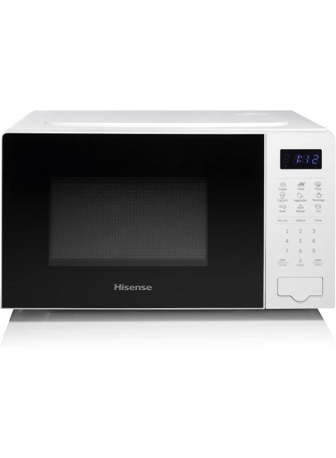 هايسنس فرن ميكروويف رقمي منفرد، تذويب تلقائي للثلج، 9 قوائم طهي تلقائية، ساعة ومؤقت، سهل التنظيف - Image 1