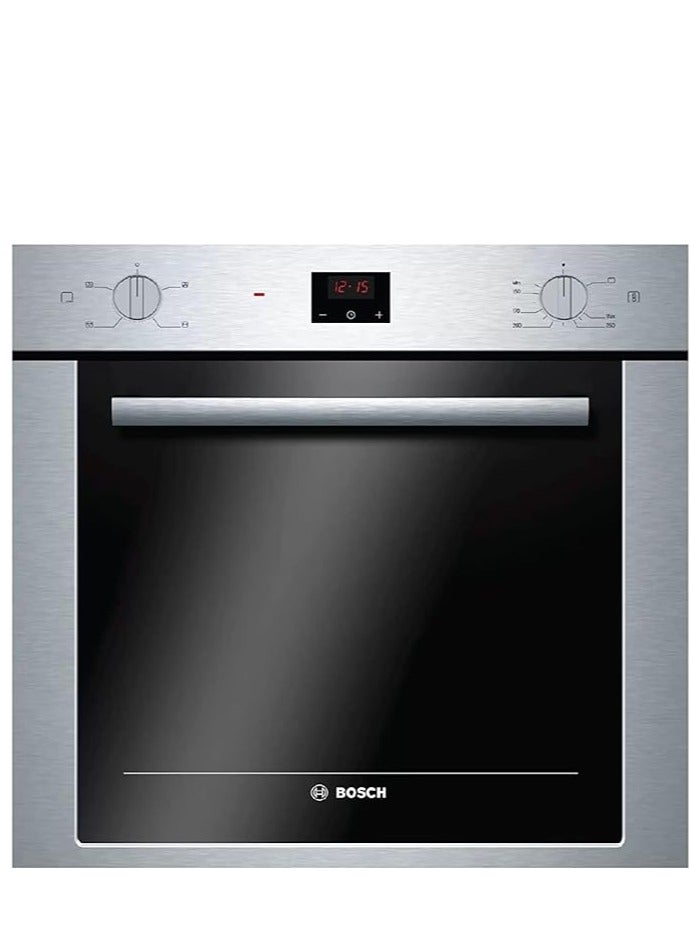 Built-in Gas Oven With Electric Grill Series 6 Stainless Steel 60 Cm 60 Liter HGL21F350 Silver