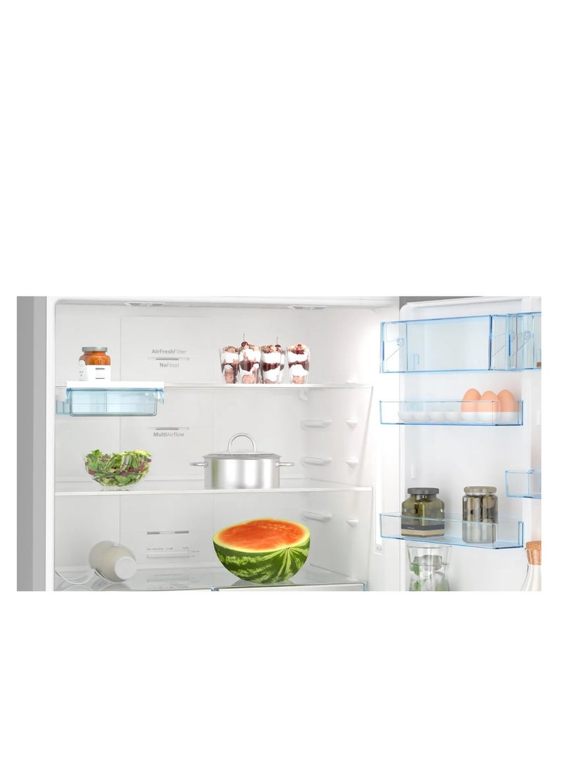 BOSCH Series 6 Fridge with Bottom Freezer, 631 Liter, Stainless Steel with anti-fingerprint - KGB86CIE0N Silver  - Image 5