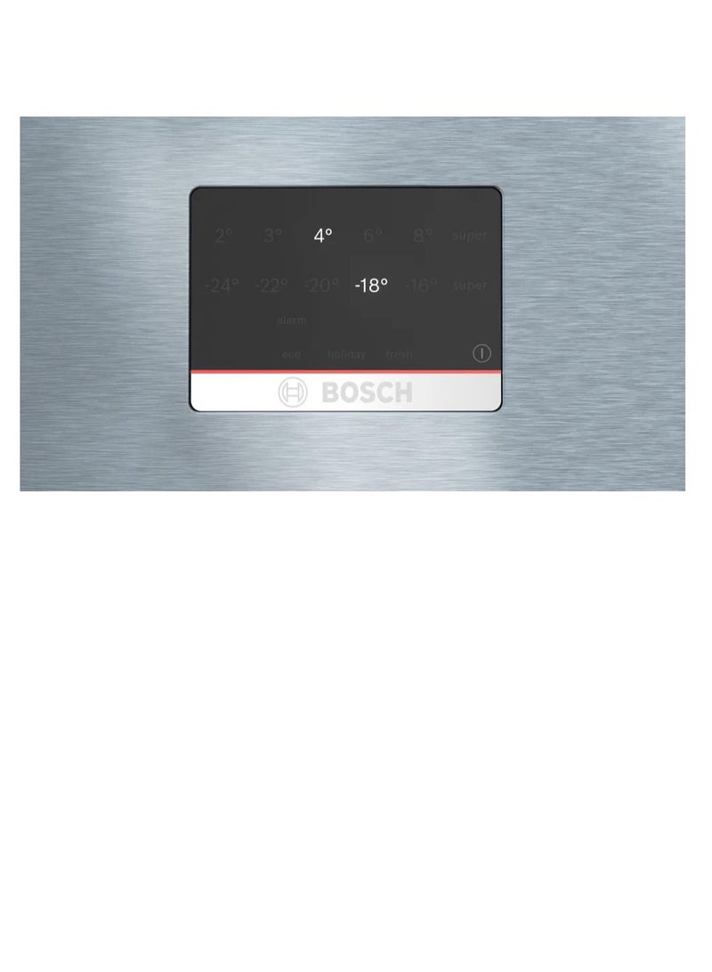 BOSCH Series 6 Fridge with Bottom Freezer, 631 Liter, Stainless Steel with anti-fingerprint - KGB86CIE0N Silver  - Image 3
