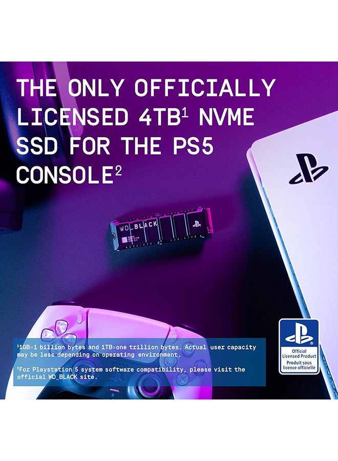 WD 4TB SN850P NVMe M.2 SSD Officially Licensed Storage Expansion for PS5 Consoles, up to 7,300MB/s, with heatsink - WDBBYV0040BNC-WRSN | 4 TB - Image 2
