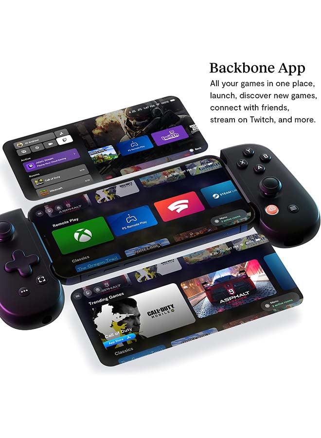Backbone Backbone One iPhone Mobile Gaming Controller - Black  - Image 5