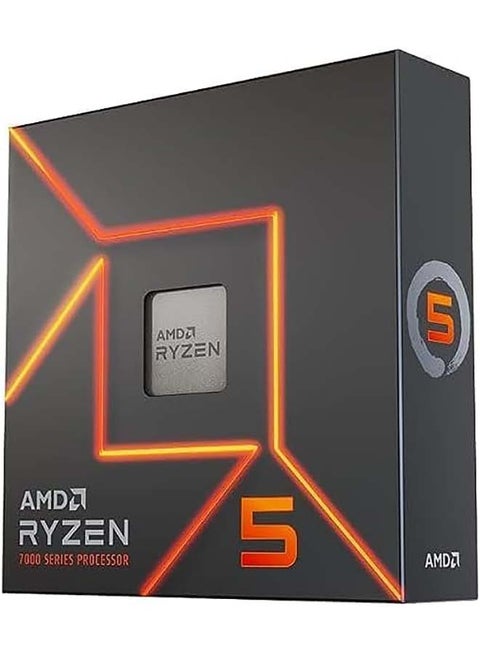 AMD Ryzen 5 7600X 4.7 GHz AM5 105W Desktop Processors, 6 Cores & 12 Threads, 5.3 Ghz Max Boost Clock, 32MB L3 Cache, AMD Radeon Graphics, 2CH-DDR5-5200 / 128GB Max, Zen 4 Arc Grey