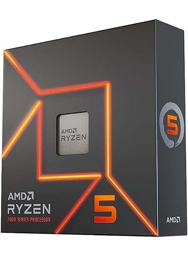 AMD - AMD Ryzen 5 7600X 4.7 GHz AM5 105W Desktop Processors, 6 Cores & 12 Threads, 5.3 Ghz Max Boost Clock, 32MB L3 Cache, AMD Radeon Graphics, 2CH-DDR5-5200 / 128GB Max, Zen 4 Arc Grey - Image 1