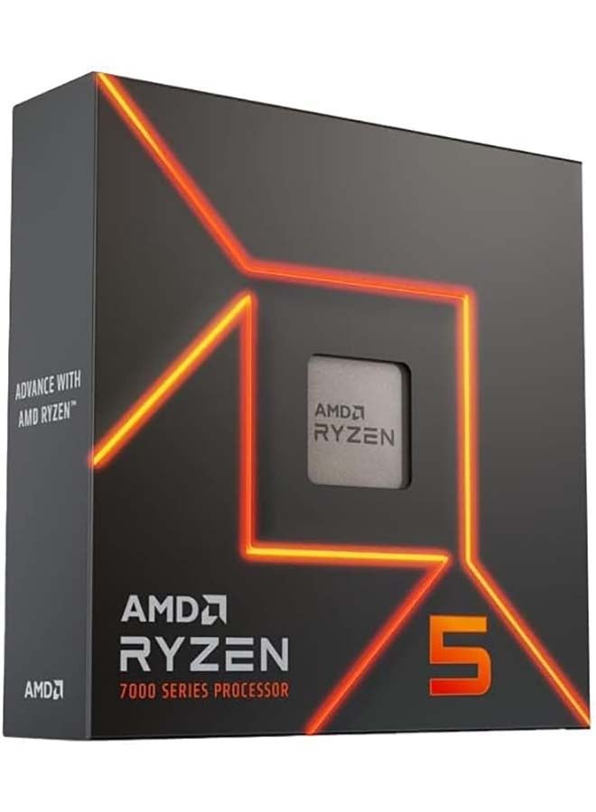 AMD - AMD Ryzen 5 7600X 4.7 GHz AM5 105W Desktop Processors, 6 Cores & 12 Threads, 5.3 Ghz Max Boost Clock, 32MB L3 Cache, AMD Radeon Graphics, 2CH-DDR5-5200 / 128GB Max, Zen 4 Arc Grey - Image 1