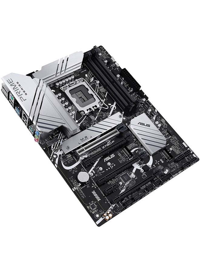 ASUS - Prime Z790-P ATX Motherboard, Socket Intel LGA1700, Z790 Chipset, PCIe 5.0, 128GB DDR5 Max Memory, 3x M.2 Slots, Realtek 2.5Gb Ethernet, Aura Sync, 4x SATA 6Gb/s, HDMI / DP | 90MB1CK0-M0EAY0 Grey - Image 1