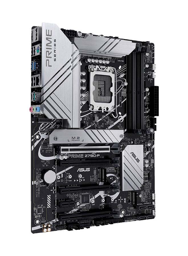 ASUS - Prime Z790-P ATX Motherboard, Socket Intel LGA1700, Z790 Chipset, PCIe 5.0, 128GB DDR5 Max Memory, 3x M.2 Slots, Realtek 2.5Gb Ethernet, Aura Sync, 4x SATA 6Gb/s, HDMI / DP | 90MB1CK0-M0EAY0 Grey - Image 1