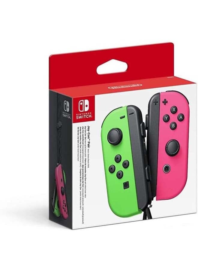 نينتندو زوج من وحدات تحكم Nintendo Switch Joy-Con - أخضر نيون/وردي  - Image 1