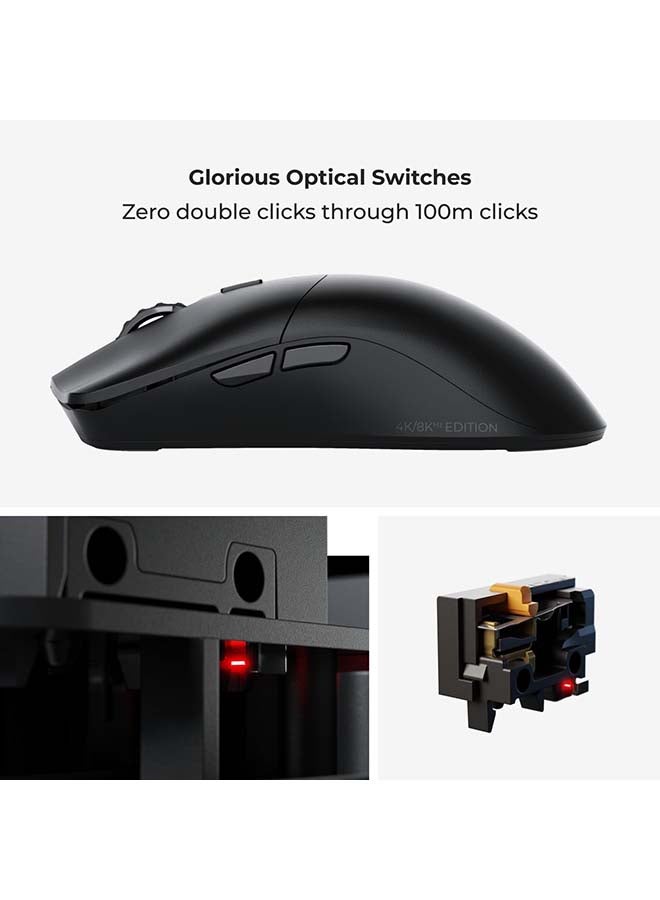 Glorious Model O 2 PRO Wireless 4K/8K Polling Black Gaming Mouse - Image 3