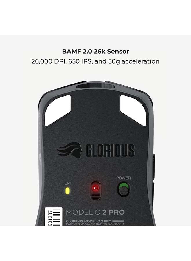 Glorious - Glorious Model O 2 PRO Wireless 1K Polling Black Gaming Mouse - Image 1