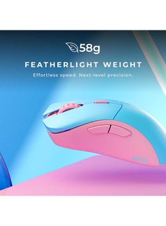 جلوريوس ماوس الألعاب Glorious Model D Wireless PRO Skyline Pink/Blue Forge  - Image 4
