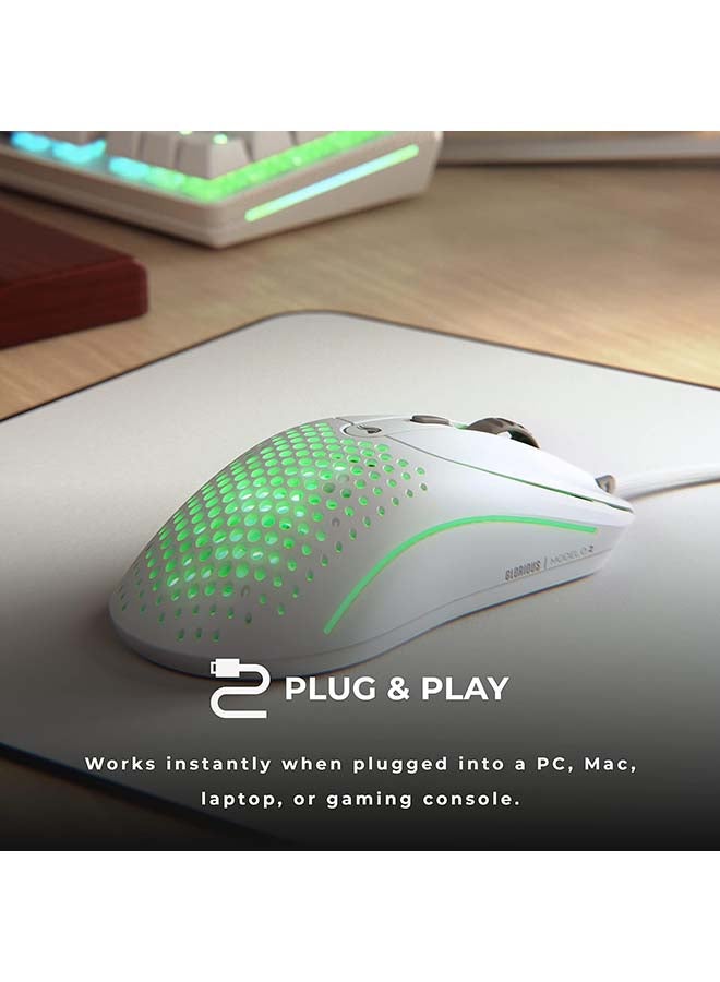 Glorious - Glorious Model O Wired 2 Matte White Gaming Mouse - Image 1
