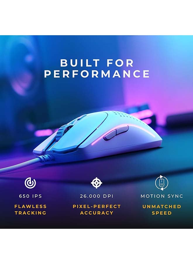 Glorious - Glorious Model O Wired 2 Matte White Gaming Mouse - Image 1