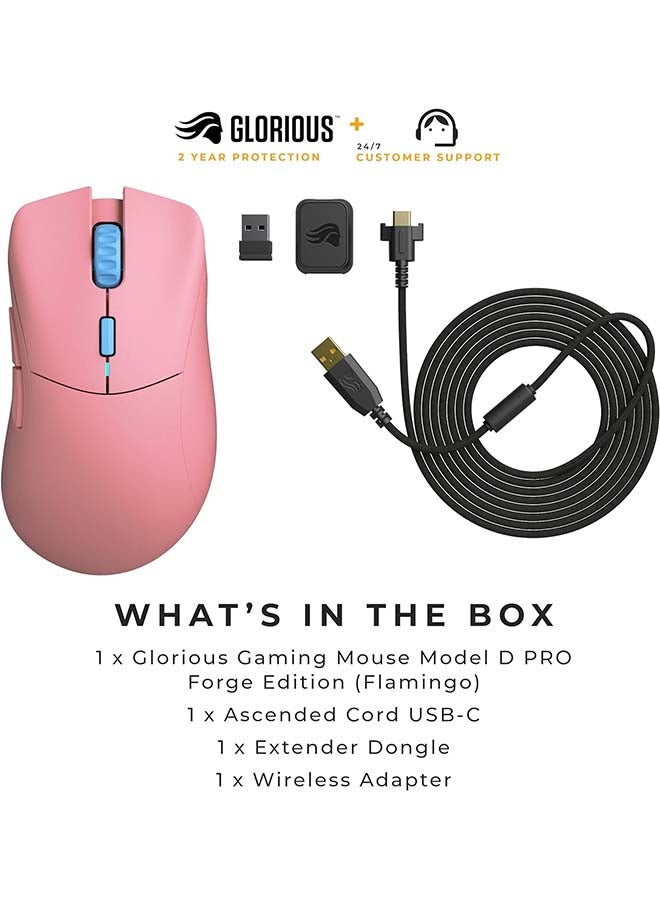 جلوريوس - ماوس الألعاب Glorious Model D Wireless PRO Flamingo Pink Forge - Image 1