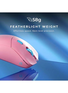 جلوريوس ماوس الألعاب Glorious Model D Wireless PRO Flamingo Pink Forge  - Image 4