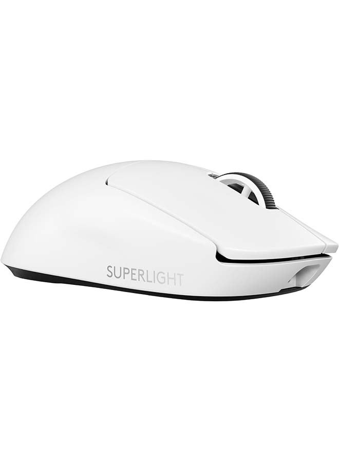 Logitech - Logitech G PRO X SUPERLIGHT 2 LIGHTSPEED Wireless Gaming Mouse, Lightweight, LIGHTFORCE Hybrid Switches, HERO 2 Sensor, 32,000 DPI, 5 Programmable Buttons, USB-C Charging, PC & Mac - White - Image 1