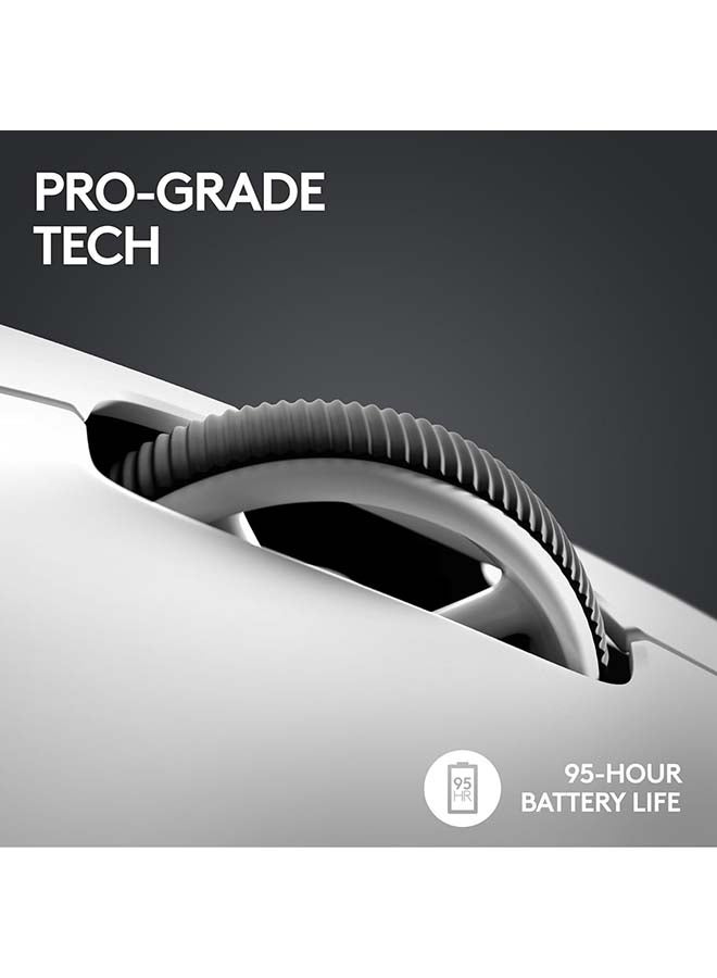 Logitech - Logitech G PRO X SUPERLIGHT 2 LIGHTSPEED Wireless Gaming Mouse, Lightweight, LIGHTFORCE Hybrid Switches, HERO 2 Sensor, 32,000 DPI, 5 Programmable Buttons, USB-C Charging, PC & Mac - White - Image 1
