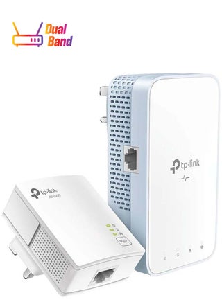 TP-Link AV1000 Gigabit Powerline ac Wi-Fi Kit, Broadband/WiFi Extender, WiFi Booster/Hotspot, Up to 300 meters over existing electrical wiring, No Configuration Required, UK Plug(TL-WPA7517 KIT) White - pnsku/N70060327V/45/_/1741094075/f0f6d05e-d5fe-4aec-8781-df7dff29d1de