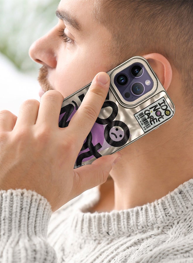 مارجون حافظة لهاتف آيفون 14 برو ماكس، حافظة هاتف بتصميم جديد ناعم ومبتكر، حافظة متينة وعصرية/أنا لا أهتم - Image 2