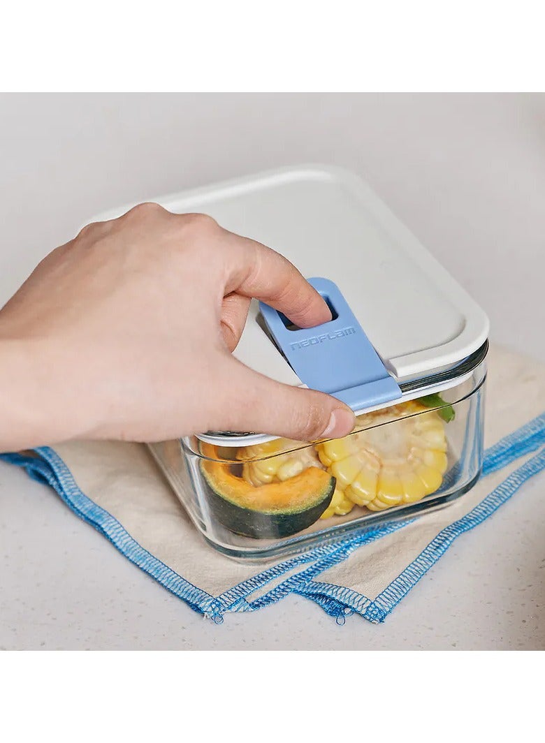 Neoflam Perfect Seal Rectangle Glass Storage Container 500ml - Image 3