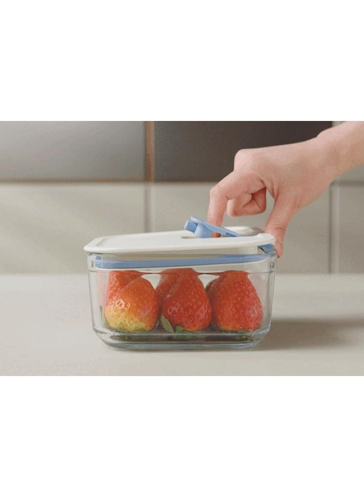 Neoflam - Perfect Seal Square Glass Storage Container 1100ml - Image 1