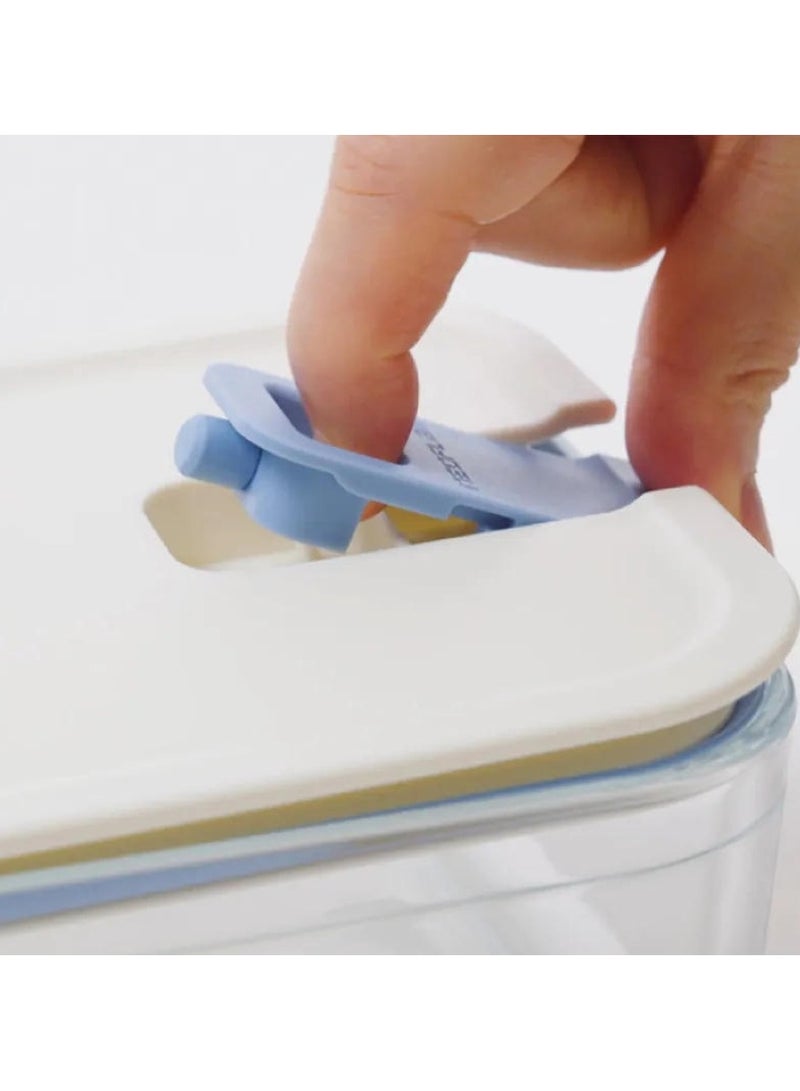 Neoflam - Perfect Seal Square Glass Storage Container 1100ml - Image 1