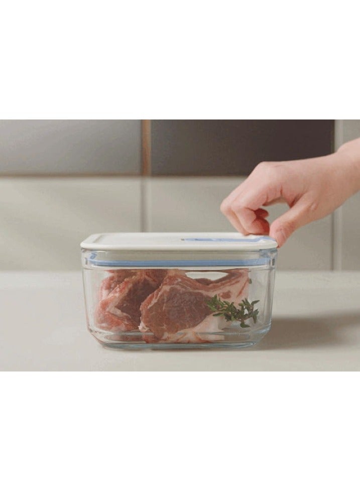Neoflam - Perfect Seal Square Glass Storage Container 1100ml - Image 1