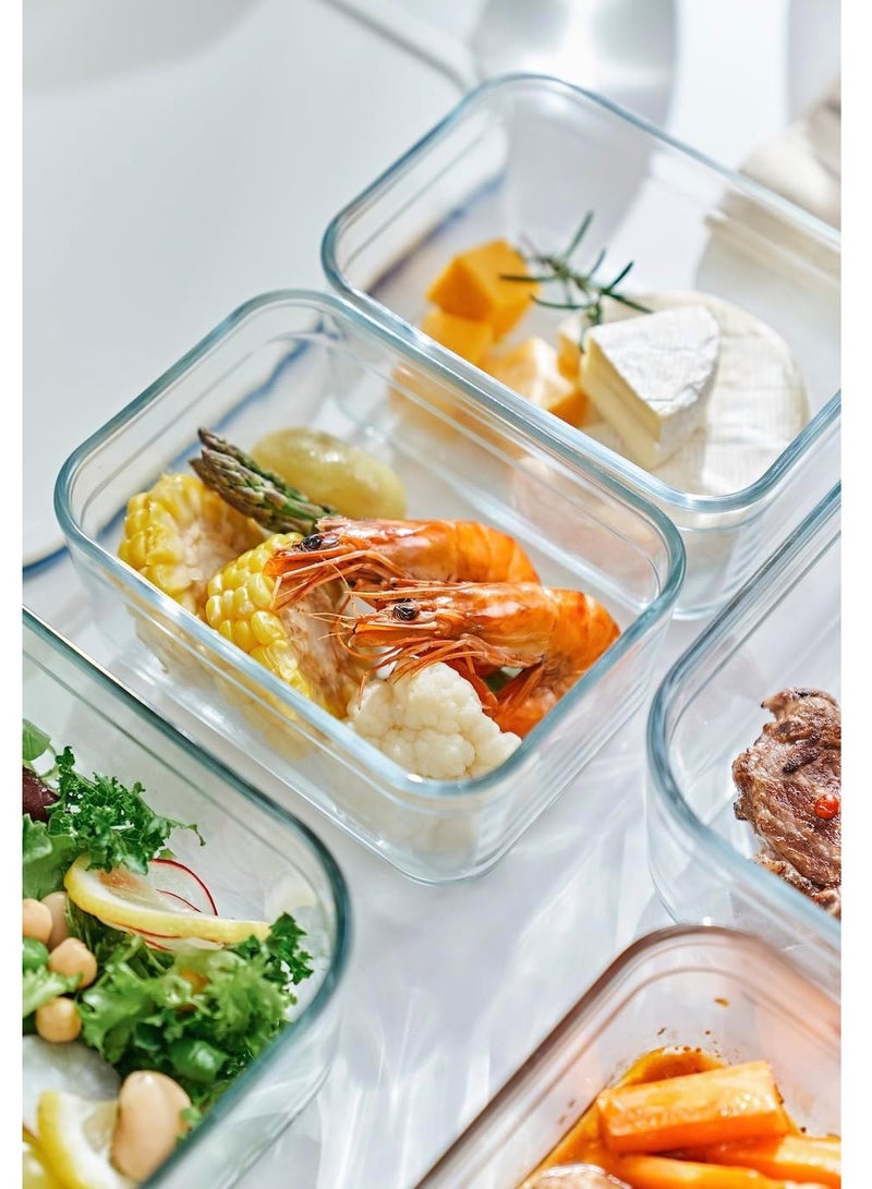 Neoflam - Perfect Seal Square Glass Storage Container 1100ml - Image 1