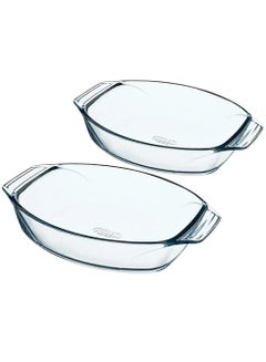 2 Pieces Oval Roasters Irresistible Set Clear 4+2.8Liters - pnsku/N70060356V/45/_/1712125859/c815f14a-4d9e-40cd-90e5-7ca230c5b902