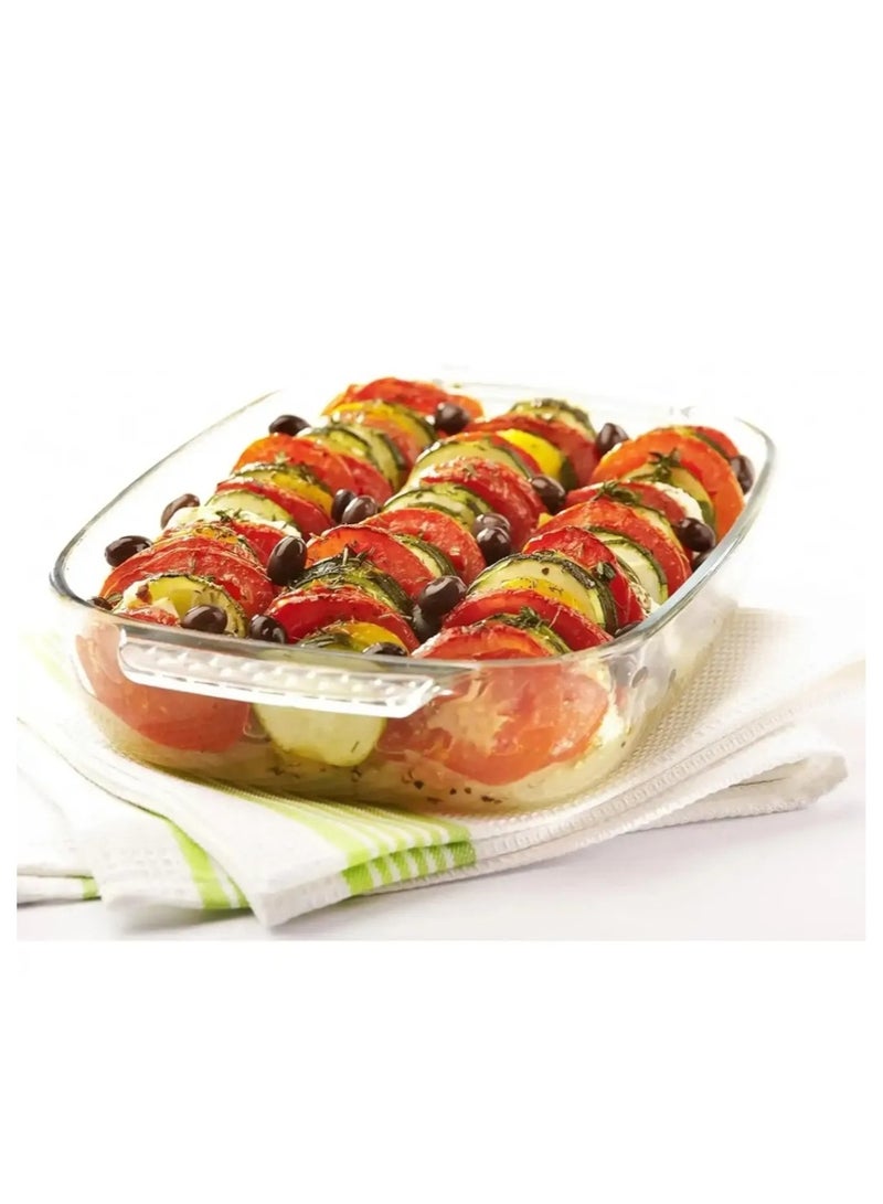 PYREX 4 Pieces Roaster Rectangle Classic Set Transparent 0.7+1.9+2.6+3.6Liters - Image 1