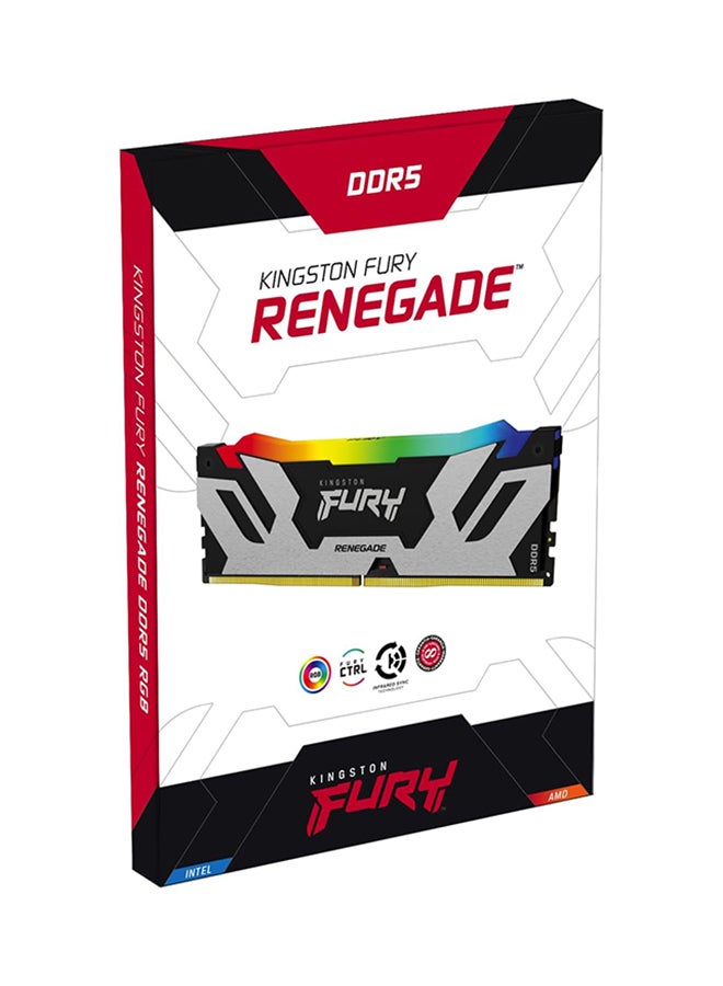 كينغستون ذاكرة ألعاب سطح المكتب Kingston FURY Renegade Black RGB XMP 96GB 6400MT/s DDR5 CL32 DIMM (مجموعة من 2) - KF564C32RSAK2-96  - Image 5