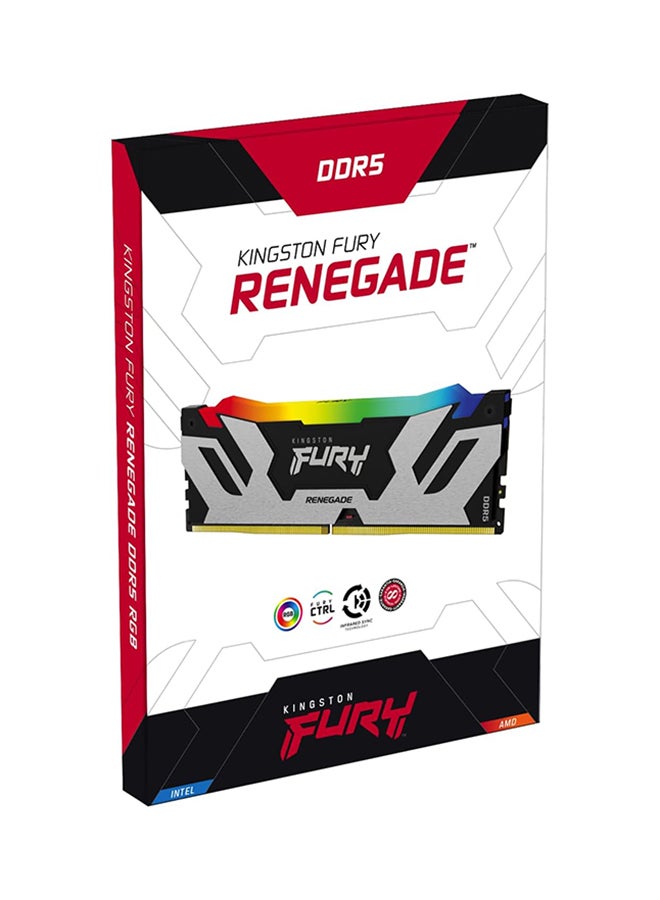 كينغستون ذاكرة ألعاب سطح المكتب FURY Renegade Black RGB XMP 64GB 6400MT/s DDR5 CL32 DIMM (مجموعة من 2) - KF564C32RSAK2-64  - Image 5
