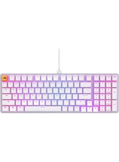 Glorious GMMK 2 96% Arabic & English RGB Gaming Keyboard - TKL Hot Swappable Mechanical Keyboard, Linear Switches, Wired, TKL Gaming Keyboard, Full-size Keyboard - White RGB Keyboard