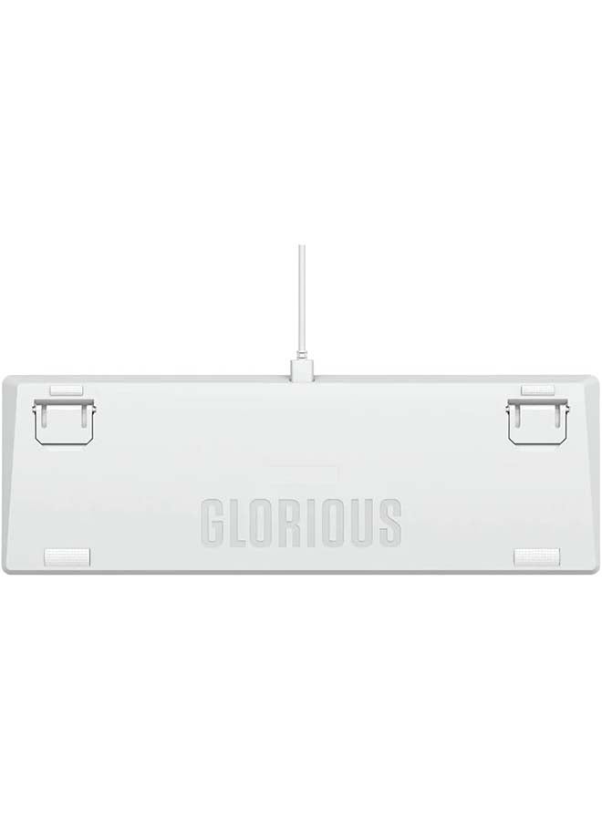 Glorious - Glorious GMMK 2 96% Arabic & English RGB Gaming Keyboard - TKL Hot Swappable Mechanical Keyboard, Linear Switches, Wired, TKL Gaming Keyboard, Full-size Keyboard - White RGB Keyboard - Image 1