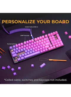 جلوريوس Gaming GMMK 2 Full Size (96%) Barebones (Frame Only) - Mechanical Gaming Keyboard Frame, Full Size (96%), Aluminium, Customisable, Per Key RGB, American/ANSI Layout - Black  - Image 3