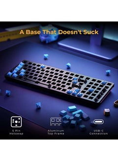 جلوريوس Gaming GMMK 2 Full Size (96%) Barebones (Frame Only) - Mechanical Gaming Keyboard Frame, Full Size (96%), Aluminium, Customisable, Per Key RGB, American/ANSI Layout - Black  - Image 5
