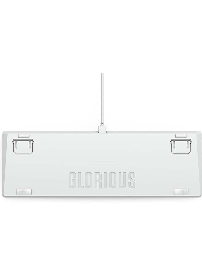 Glorious - Gaming GMMK 2 Full Size (96%) Barebones (Frame Only) - Mechanical Gaming Keyboard Frame, Full Size (96%), Aluminium, Customisable, Per Key RGB, American/ANSI Layout - White - Image 1