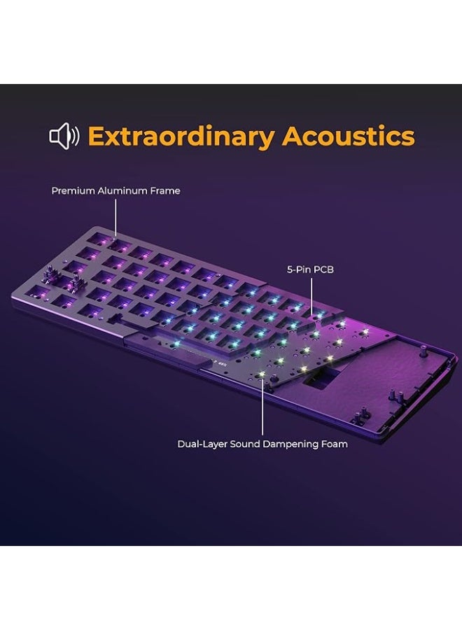 Gaming Gmmk 2 Full Size (96%) Barebones (Frame Only) - Mechanical Gaming Keyboard Frame, Full Size (96%), Aluminium, Customisable, Per Key Rgb, American/Ansi Layout - White