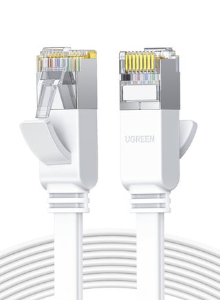 Ethernet Cable Cat6 Flat 10M Gigabit Network Cable 1000Mbps High Speed Internet Shielded RJ45 Ethernet Patch Cable Compatible With Laptop, PC, PS5, PS4, TV, Modem, Router & Switch white - pnsku/N70060491V/45/_/1712136671/4f0eb097-948f-4ecd-b6c1-296533d15b9a