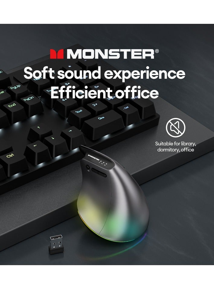 Monster - M2 Wireless Bluetooth Ergonomic Vertical Mouse - Image 1